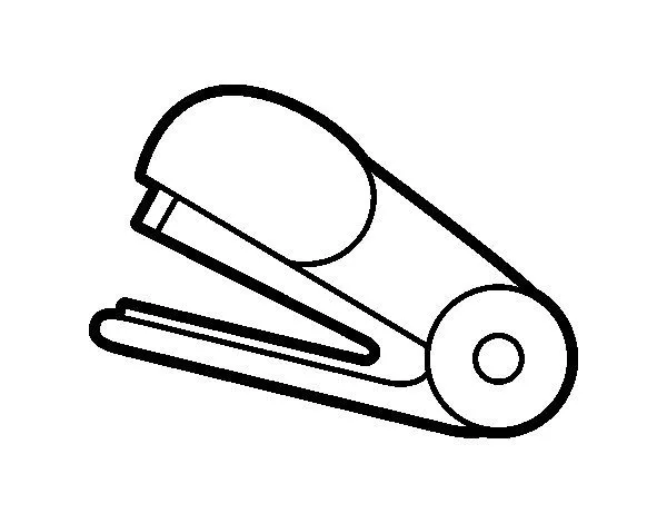 Dibujo de Grapadora lateral para Colorear - Dibujos.net Dibujo de Grapadora lateral para Colorear - Dibujos.net