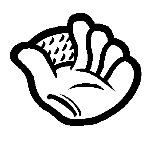 Dibujo de Guante de béisbol para Colorear - Dibujos.net