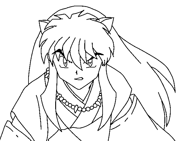 Dibujo de Guerrero InuYasha para Colorear - Dibujos.net Dibujo de Guerrero InuYasha para Colorear - Dibujos.net