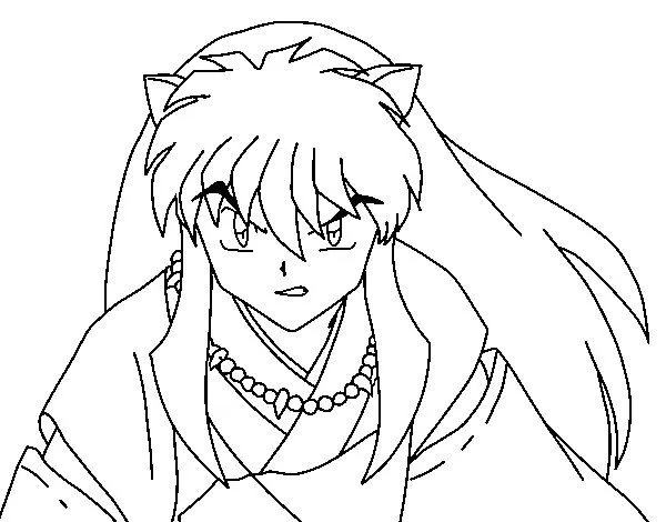 Dibujo de Guerrero InuYasha para Colorear - Dibujos.net Dibujo de Guerrero InuYasha para Colorear - Dibujos.net