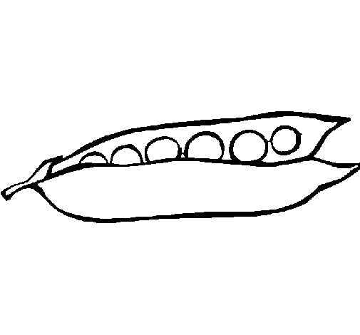 Dibujo de Guisantes para Colorear - Dibujos.net Dibujo de Guisantes para Colorear - Dibujos.net