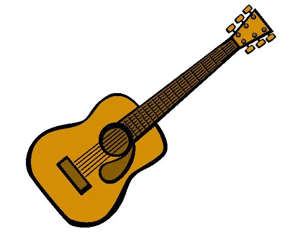 Dibujo de Guitarra acústica (2) pintado por Viktorenge en Dibujos ... Dibujo de Guitarra acústica (2) pintado por Viktorenge en Dibujos ...