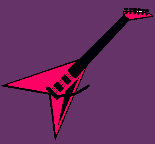Dibujo de Guitarra eléctrica II pintado por Rock en Dibujos.net el ...