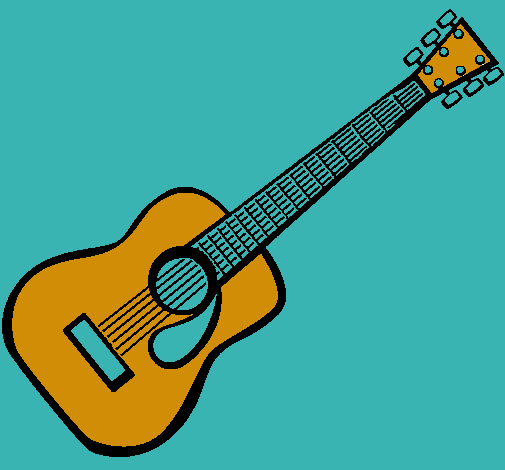 Dibujo de Guitarra española II pintado por Adziri en Dibujos.net ...