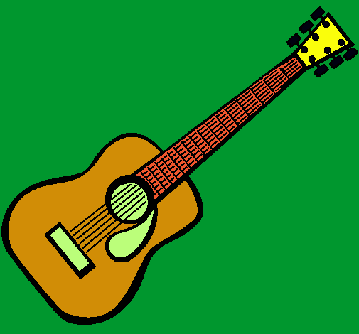 Dibujo de Guitarra española II pintado por Nikko en Dibujos.net el ...