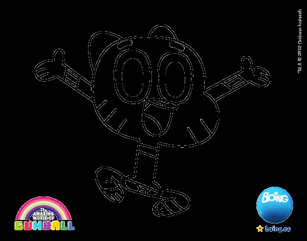 Dibujo de Gumball para Colorear - Dibujos.net Dibujo de Gumball para Colorear - Dibujos.net