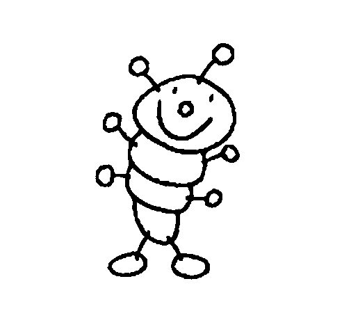 Dibujo de Gusano para Colorear - Dibujos.net Dibujo de Gusano para Colorear - Dibujos.net