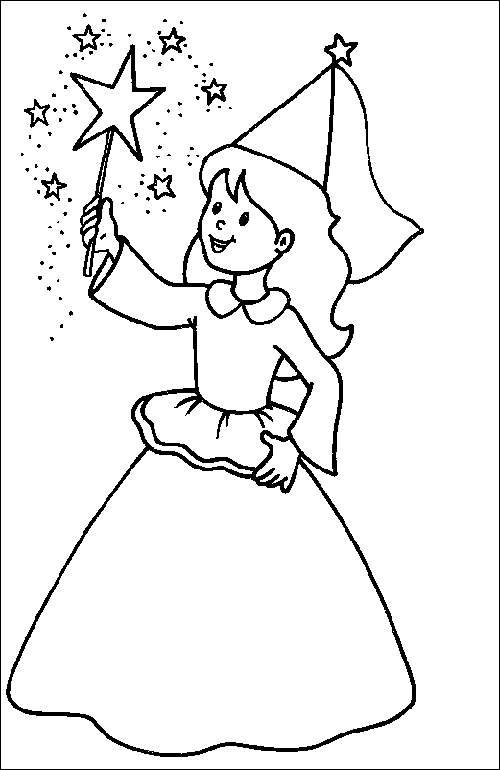 dibujo de hada infantil | Dibujos para Colorear dibujo de hada infantil | Dibujos para Colorear