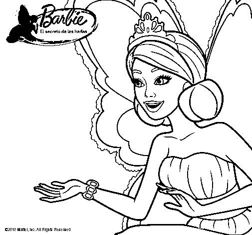 Dibujo de Una hada mágica para Colorear - Dibujos.net