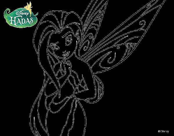 Dibujo de Hadas Disney - Silvermist para Colorear - Dibujos.net Dibujo de Hadas Disney - Silvermist para Colorear - Dibujos.net