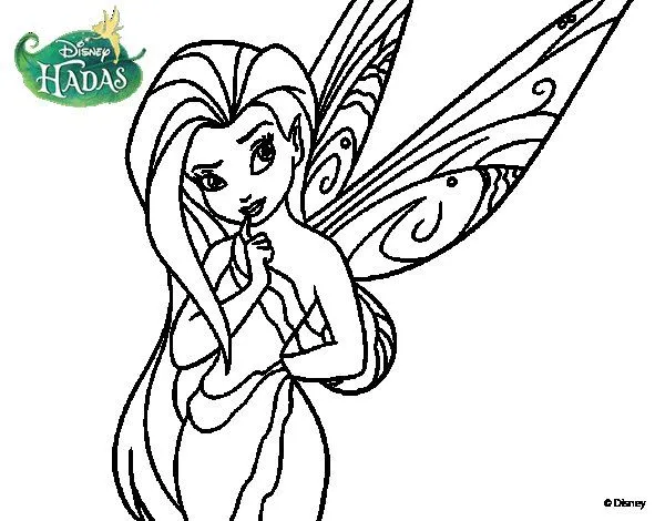 Dibujo de Hadas Disney - Silvermist para Colorear - Dibujos.net Dibujo de Hadas Disney - Silvermist para Colorear - Dibujos.net