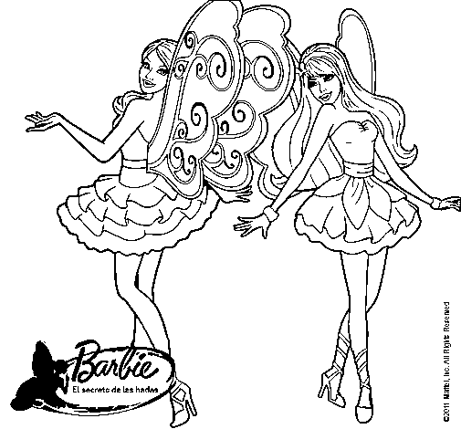 Dibujo de Hadas mágicas para Colorear - Dibujos.net