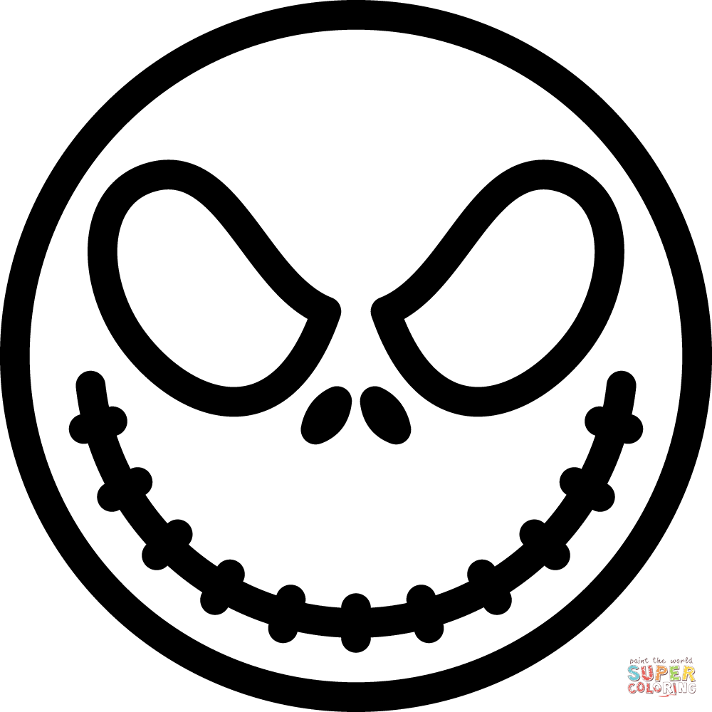 Dibujo de Halloween Jack Skellington para colorear | Dibujos para colorear  imprimir gratis