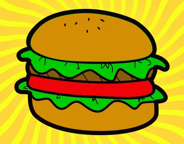Dibujo de hamburguesa pintado por -maria29- en Dibujos.net el día ... Dibujo de hamburguesa pintado por -maria29- en Dibujos.net el día ...