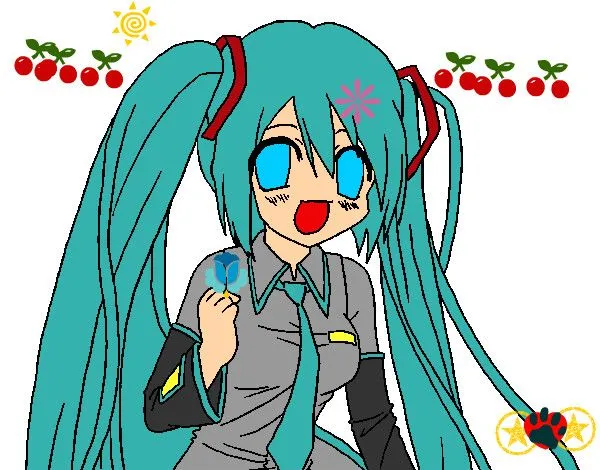 Dibujo de hatsune miku pintado por Elguay en Dibujos.net el día 28 ...