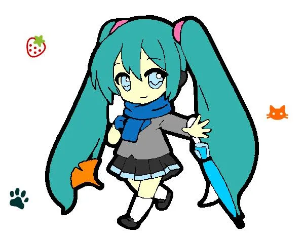 Dibujo de Hatsune Miku pintado por Mikushion en Dibujos.net el día ...