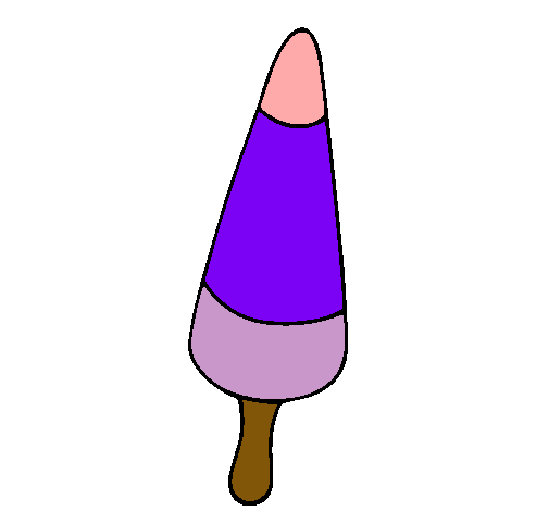 Dibujo de Helado cono pintado por Paleta en Dibujos.net el día 10 ...