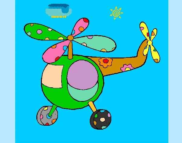 Dibujo de helicop colors pintado por Ranatiana en Dibujos.net el ...