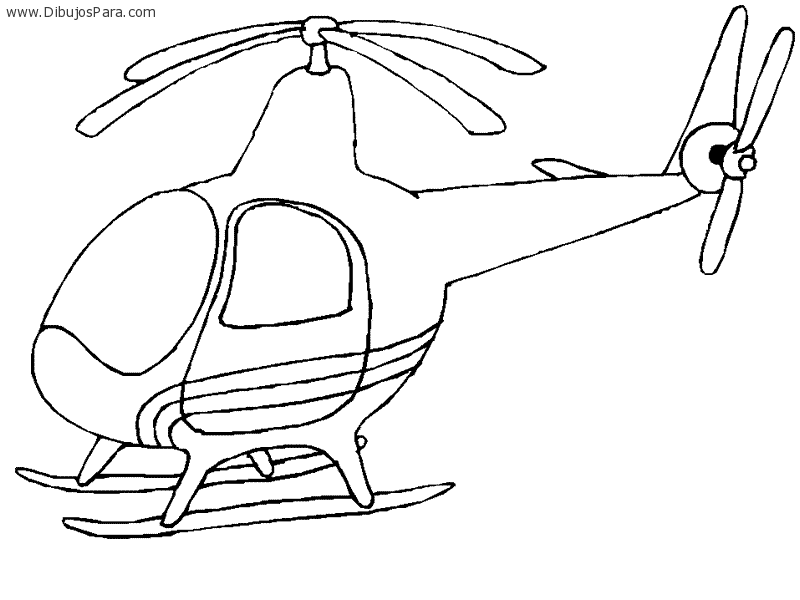 Dibujo de Helicoptero para colorear | Dibujos de Helicopteros para ... Dibujo de Helicoptero para colorear | Dibujos de Helicopteros para ...