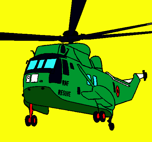 Dibujo de Helicóptero al rescate pintado por Guerra en Dibujos.net ...
