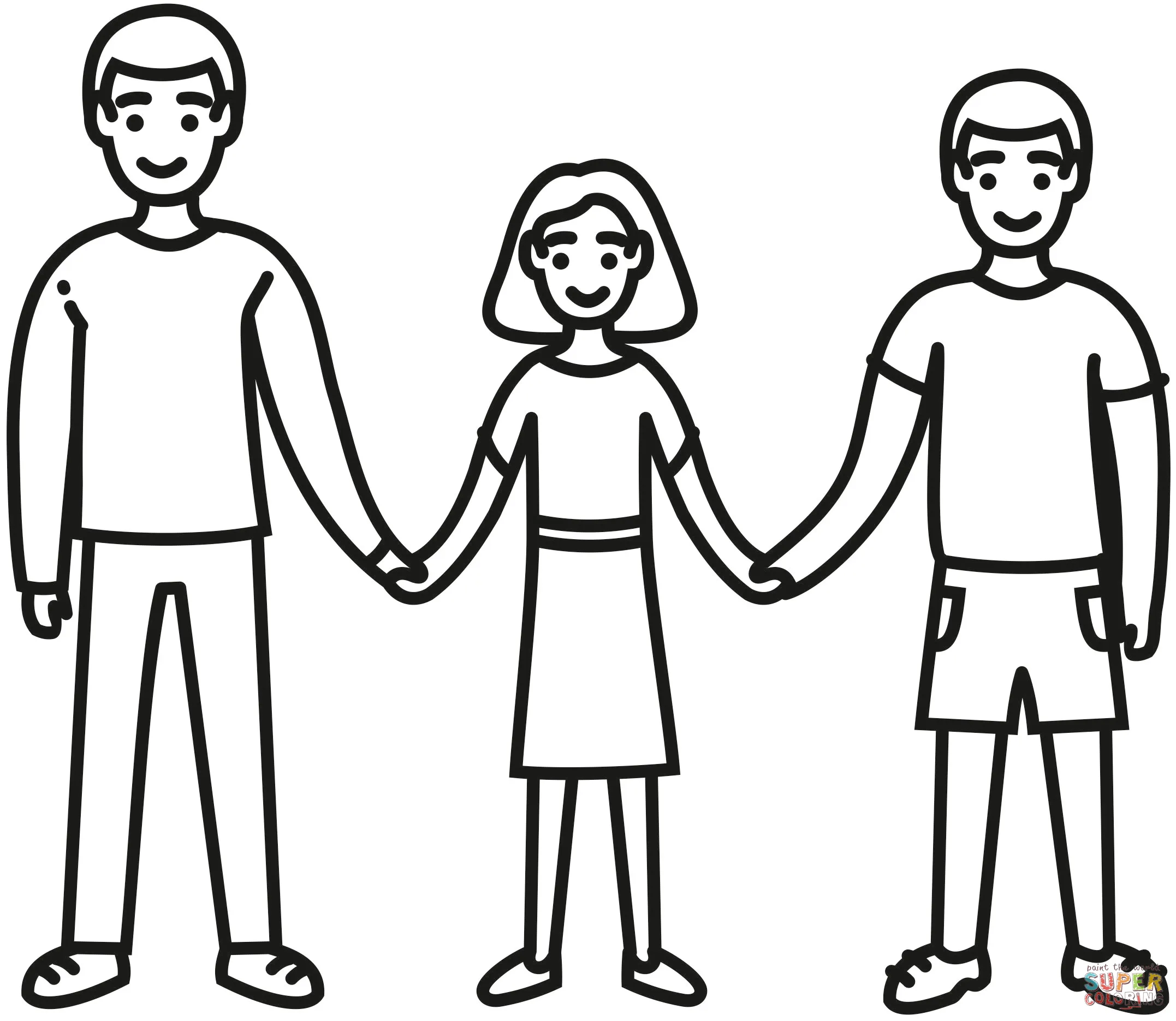 Dibujo de Hermanos para colorear | Dibujos para colorear imprimir gratis Dibujo de Hermanos para colorear | Dibujos para colorear imprimir gratis