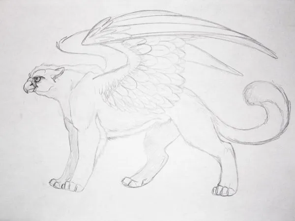 Dibujo de Hethlin: Grifo