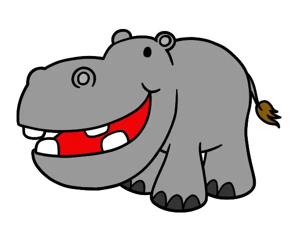 Dibujo de hipopotamo pintado por Juliana82 en Dibujos.net el día ...