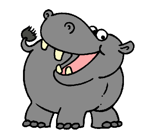 Dibujo de Hipopótamo pintado por Palmdan en Dibujos.net el día 12 ...