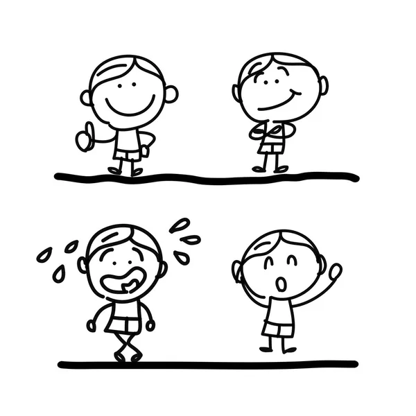 Dibujo historieta emoción a mano — Vector stock © atthameeni #30132879 Dibujo historieta emoción a mano — Vector stock © atthameeni #30132879