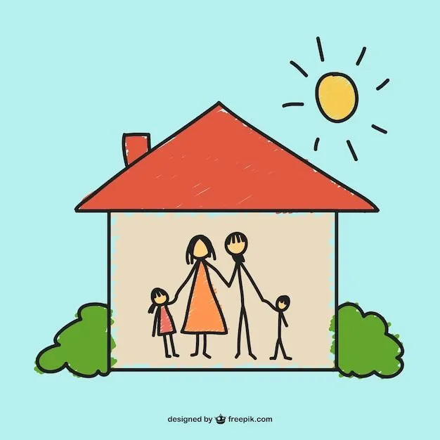 Dibujo hogar feliz | Descargar Vectores gratis Dibujo hogar feliz | Descargar Vectores gratis