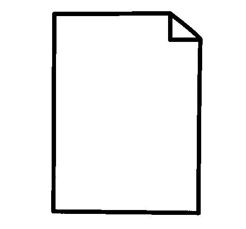 Dibujo de Hoja de papel para Colorear - Dibujos.net Dibujo de Hoja de papel para Colorear - Dibujos.net