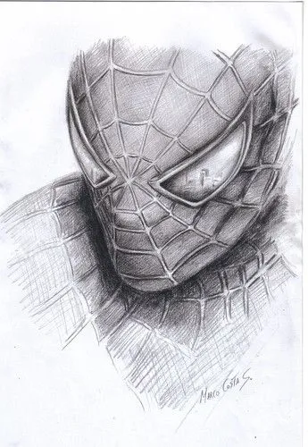 Como dibujar al hombre araña - Imagui