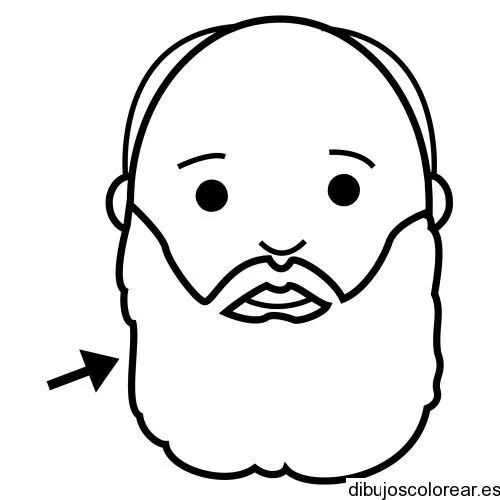 Dibujo de hombre con barba | Dibujos para Colorear Dibujo de hombre con barba | Dibujos para Colorear