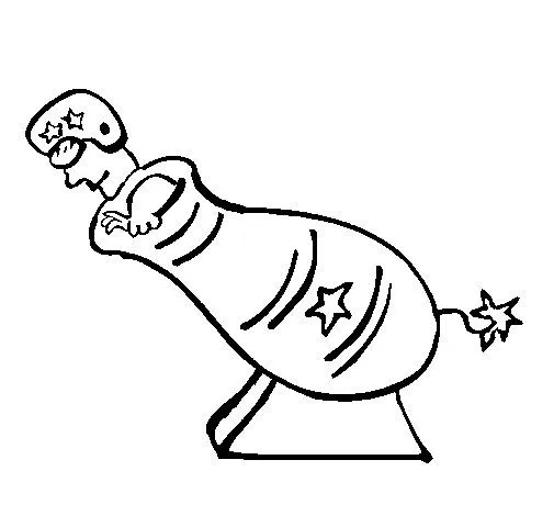 Dibujo de Hombre cañón para Colorear - Dibujos.net Dibujo de Hombre cañón para Colorear - Dibujos.net