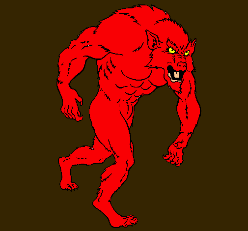 Dibujo de Hombre lobo pintado por Chuki en Dibujos.net el día 11 ...