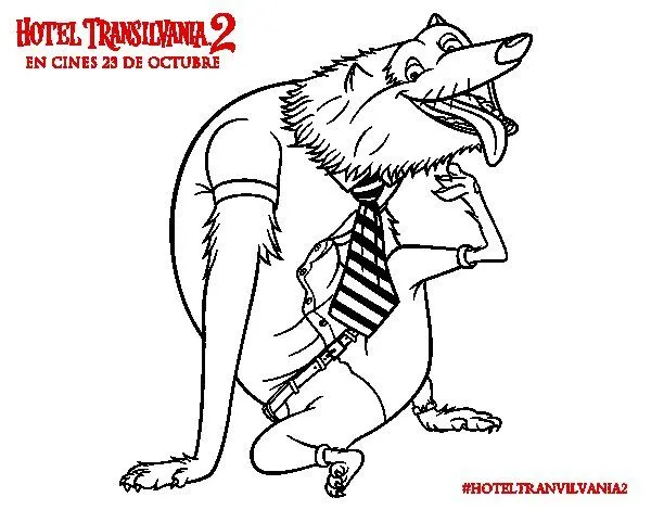 Dibujo de Hombre Lobo Wayne para Colorear - Dibujos.net