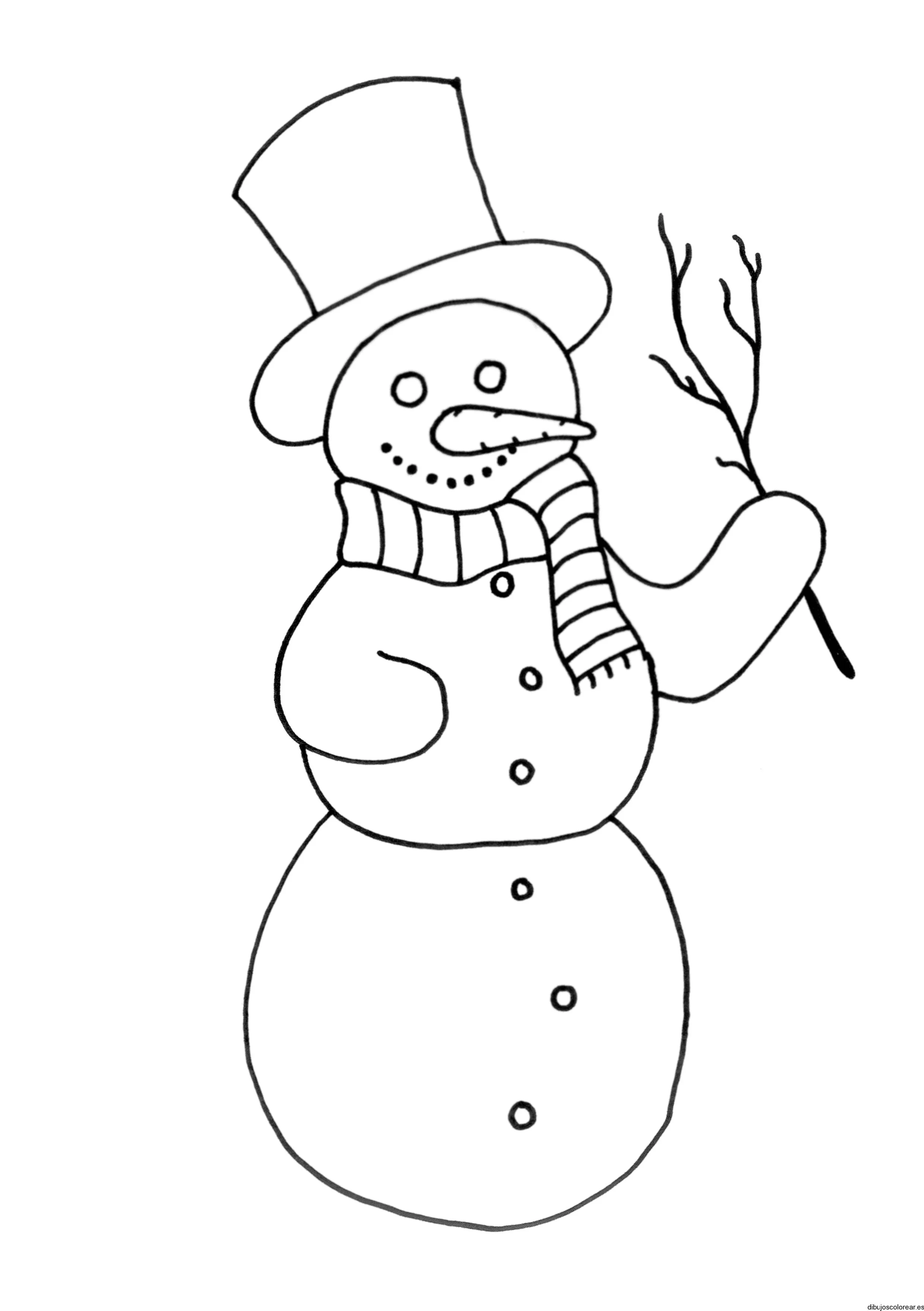 Hombres de Nieve | Dibujos para Colorear