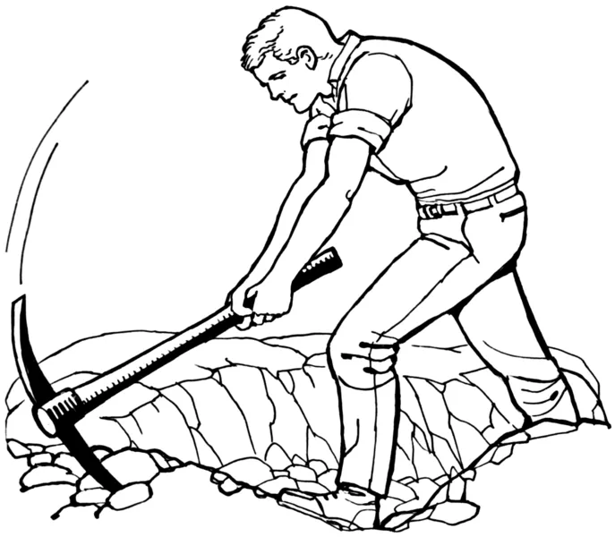 Dibujo de hombre trabajando - Imagui