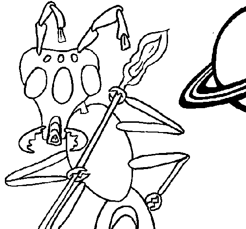 Dibujo de Hormiga alienigena para Colorear - Dibujos.net Dibujo de Hormiga alienigena para Colorear - Dibujos.net