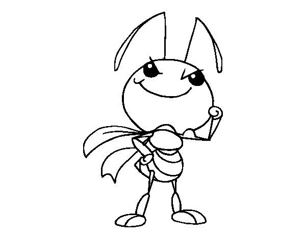 Dibujo de Hormiga obrera para Colorear - Dibujos.net
