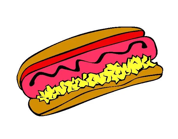 Dibujo de hot dog pintado por Kime en Dibujos.net el día 13-05-13 ...