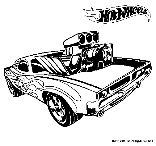 Dibujo de Hot Wheels 11 para Colorear - Dibujos.net