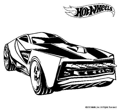 Dibujo de Hot Wheels 12 para Colorear - Dibujos.net