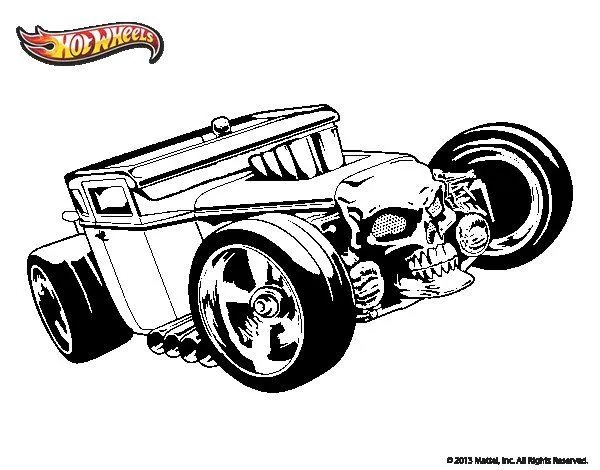 Dibujo de Hot Wheels Bone Shaker para Colorear - Dibujos.net
