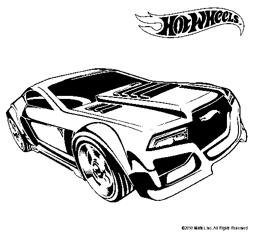 Dibujo de Hot Wheels 5 para Colorear - Dibujos.net