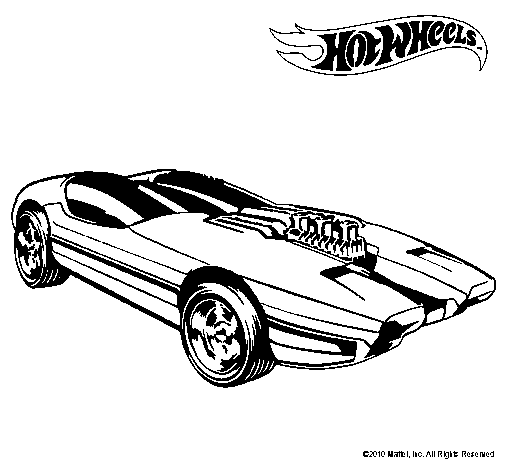 Dibujo de Hot Wheels 2 para Colorear - Dibujos.net