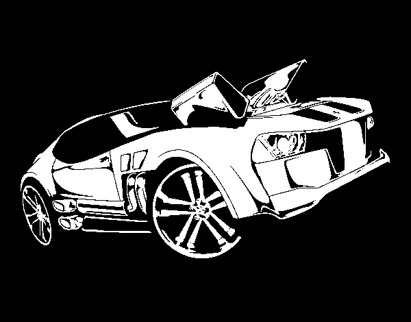 Dibujo de Hot Wheels Twinduction para Colorear