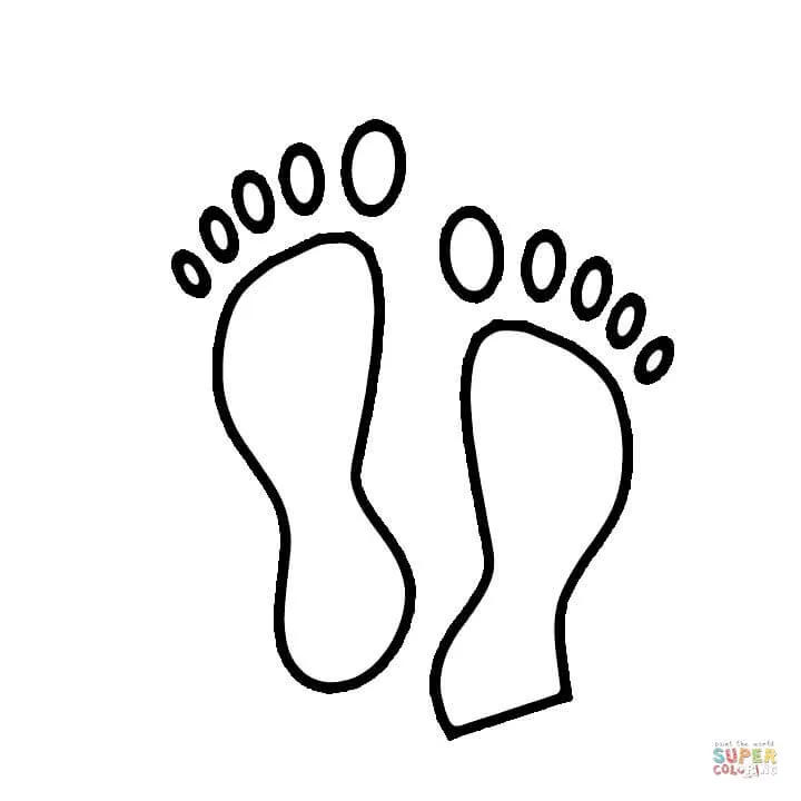 Dibujo de Huella para colorear | Dibujos para colorear imprimir gratis Dibujo de Huella para colorear | Dibujos para colorear imprimir gratis
