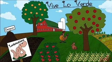 Dibujo de un huerto escolar - Imagui
