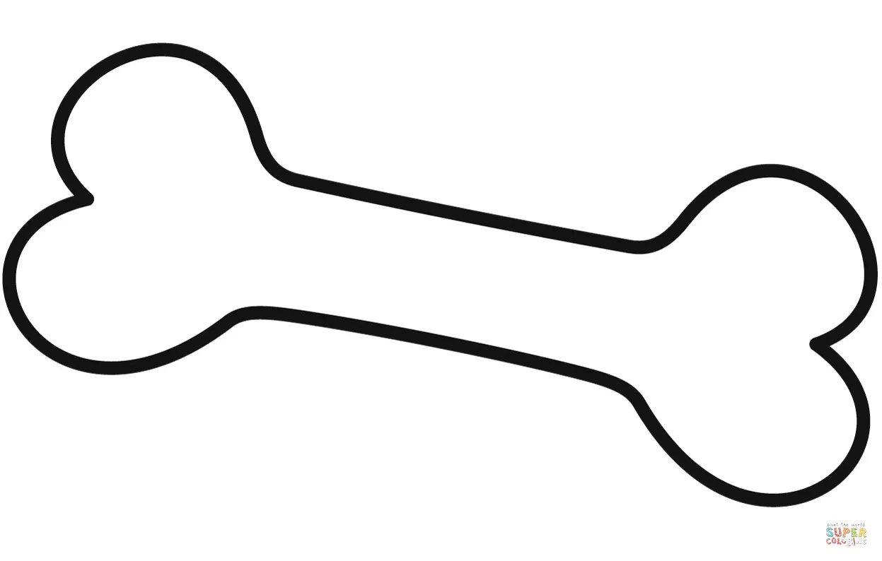 Dibujo de Hueso para colorear | Dibujos para colorear imprimir gratis Dibujo de Hueso para colorear | Dibujos para colorear imprimir gratis